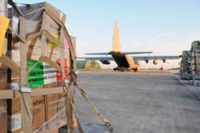 Brindisi hub per gli aiuti umanitari Onu (foto Aeronautica Militare)