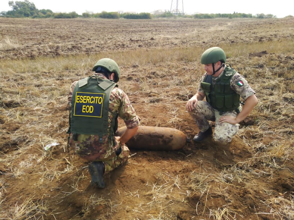 Esercito disinnesca una bomba Palestrina Eod Squad (Foto Esercito Italiano