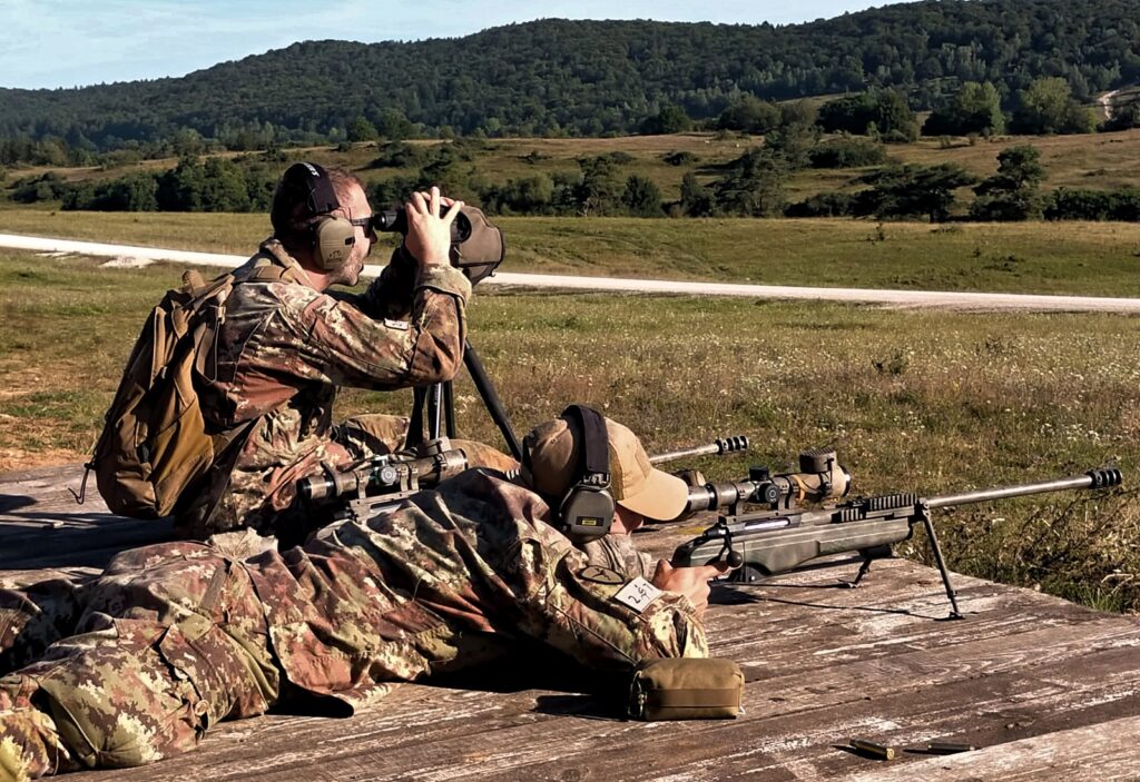 Tiratori italiani all'European snipe competition (foto Esercito Italiano)